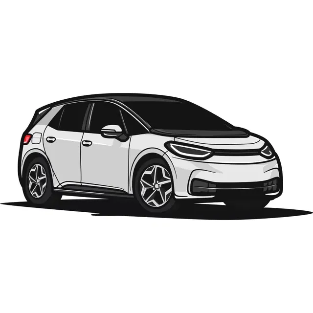 ein elektro auto welches emissionsarm durch die stadt fährt