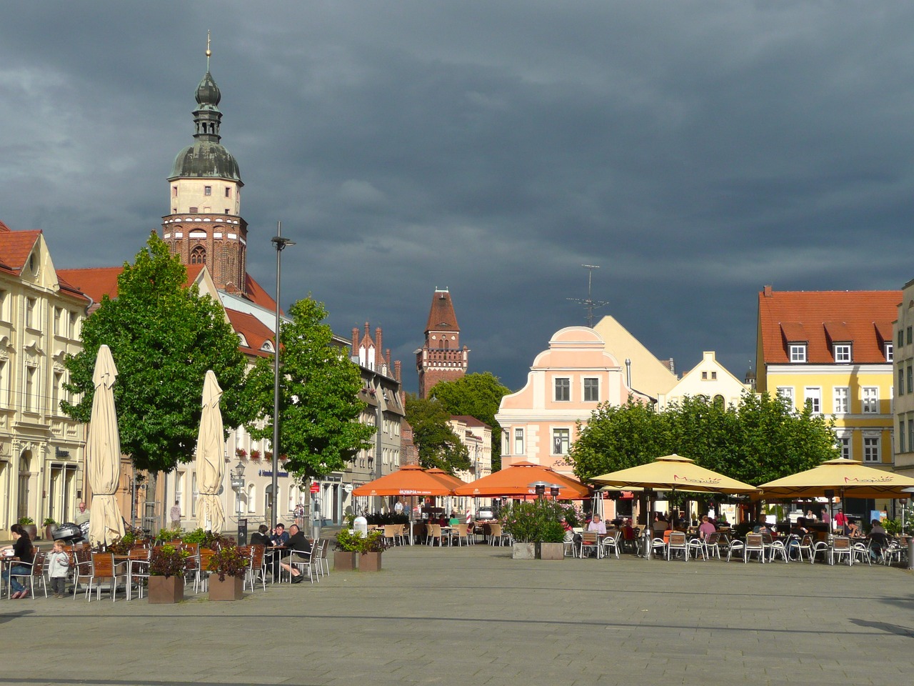 Cottbus Altstadt Marktplatz Historische Gebäude Architektur