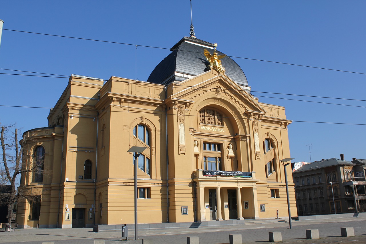 Gera Theater Innenstadt Historisch Gebäude Altstadt