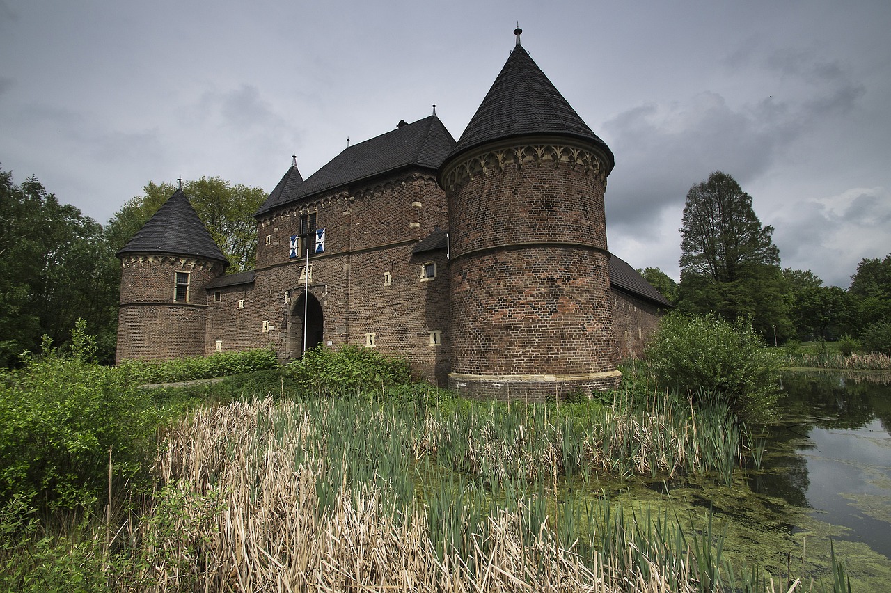 Burg, Vondern, Oberhausen, Historisch, Architektur, Landschaft