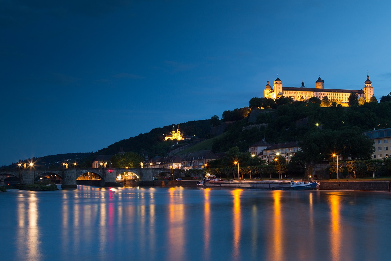 Würzburg, Festung, Burg, Fluss, Historisch, Gebäude, Architektur